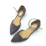 Sexy Women Buckle Strap Low Heels Pumps Pointed Toe